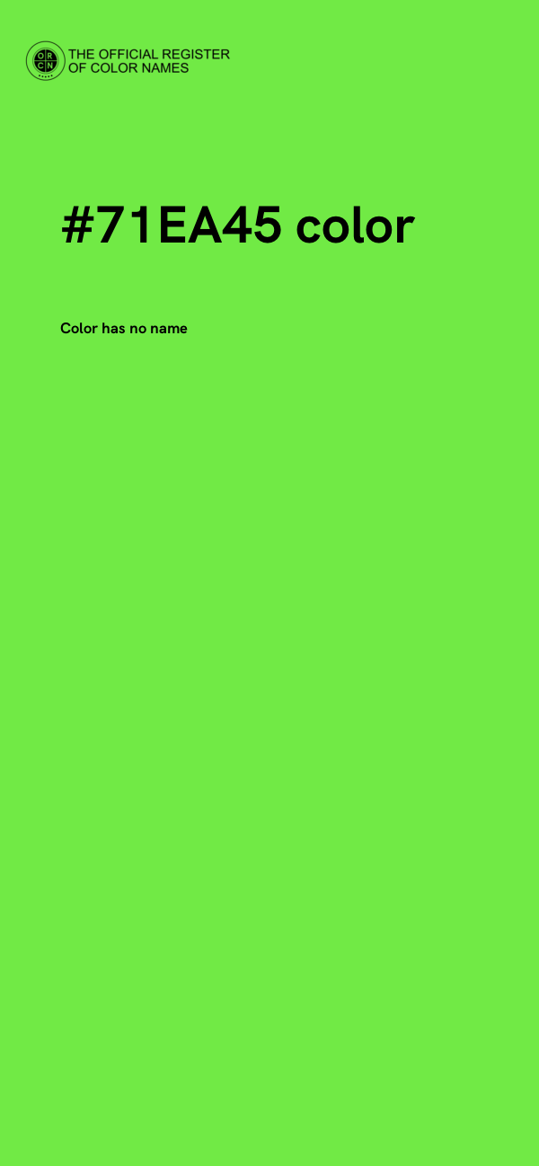 #71EA45 color image