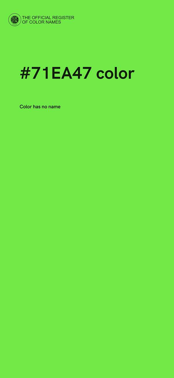 #71EA47 color image