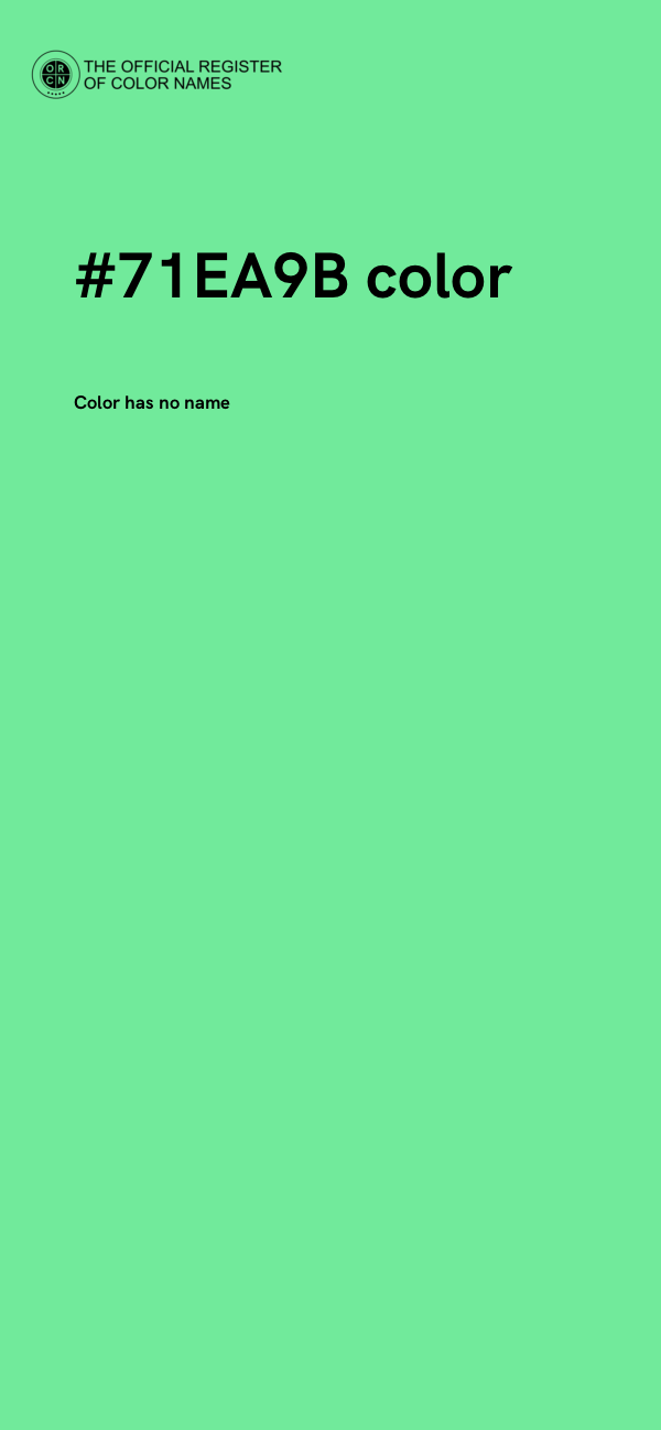 #71EA9B color image