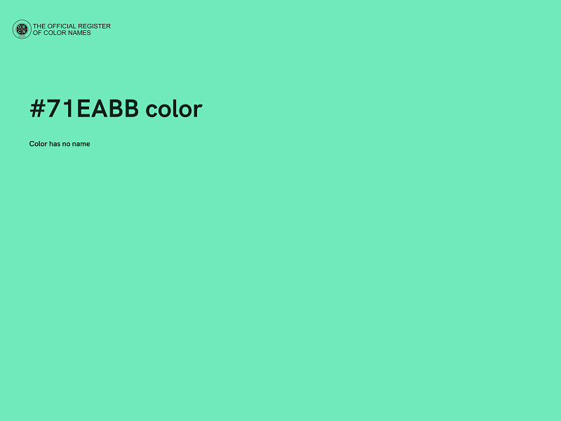 #71EABB color image