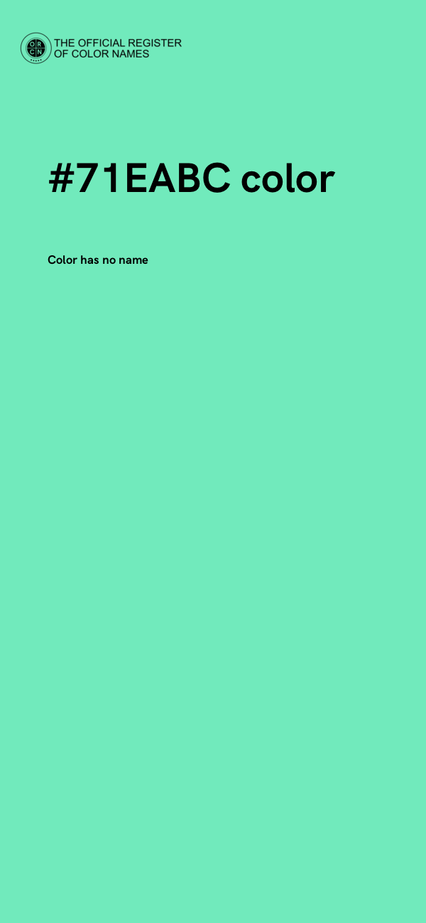 #71EABC color image