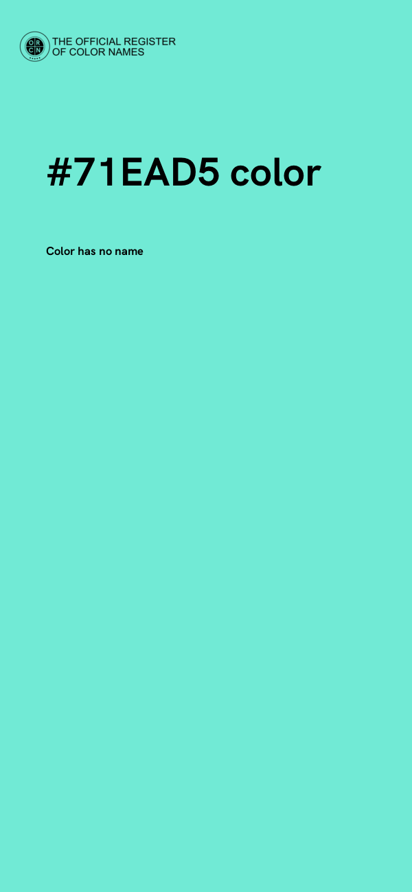#71EAD5 color image