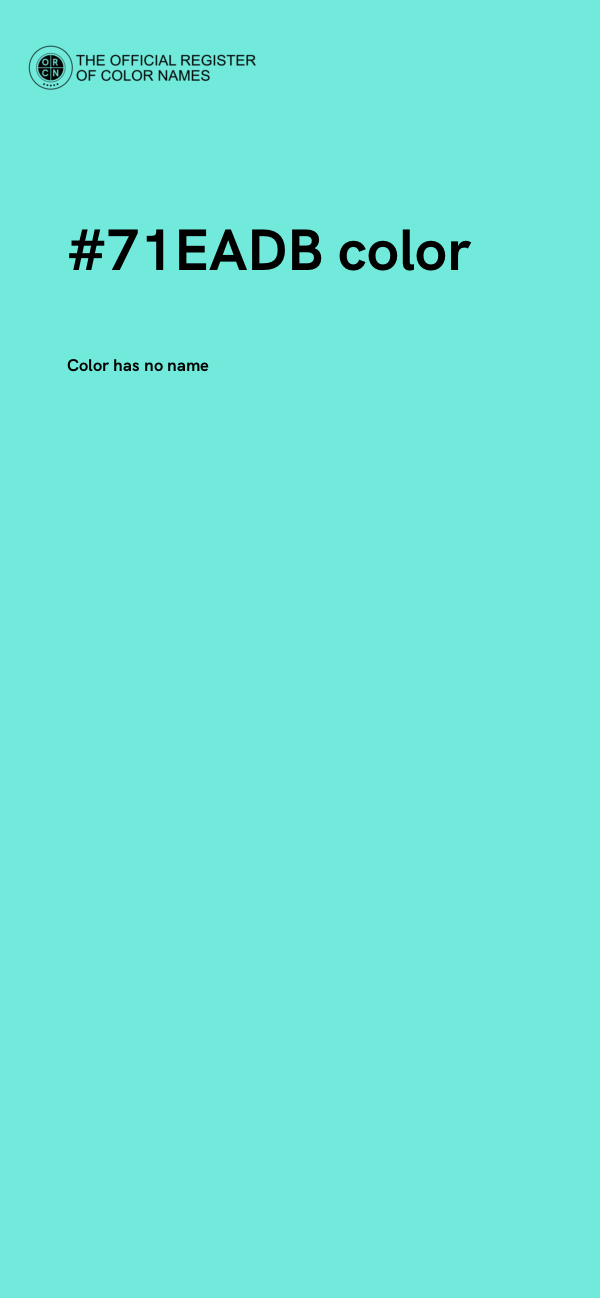 #71EADB color image