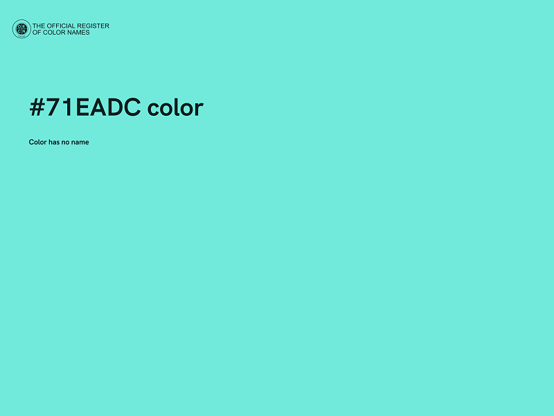 #71EADC color image