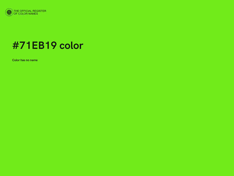 #71EB19 color image