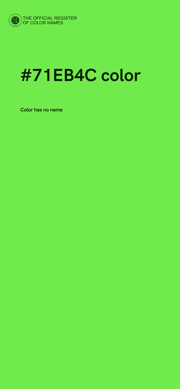 #71EB4C color image