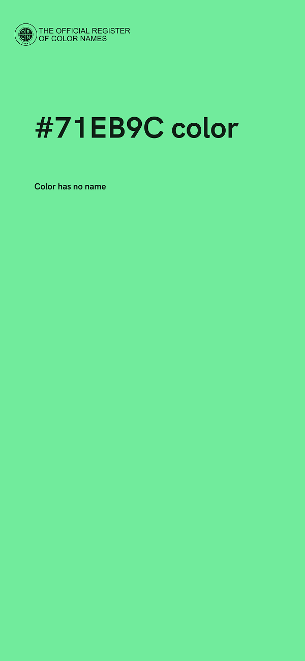 #71EB9C color image