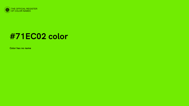 #71EC02 color image