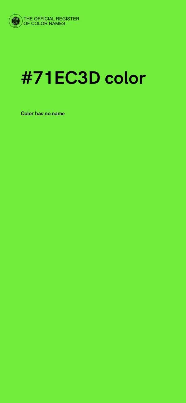 #71EC3D color image