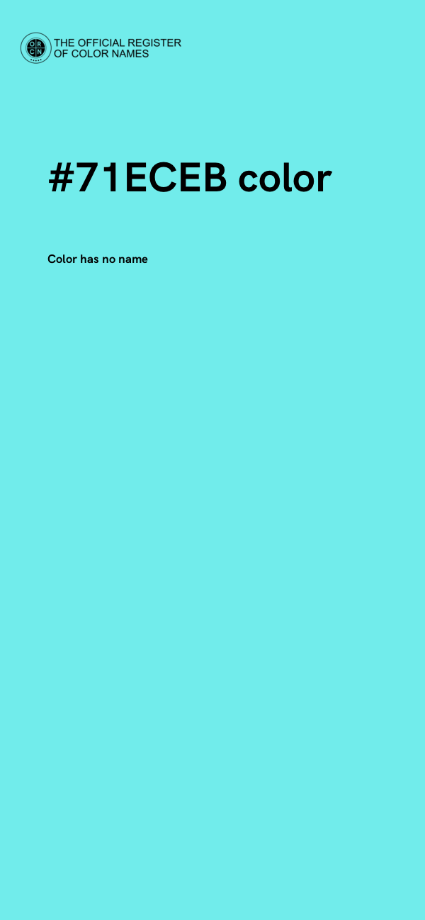 #71ECEB color image