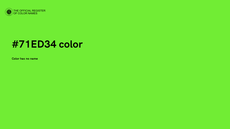 #71ED34 color image