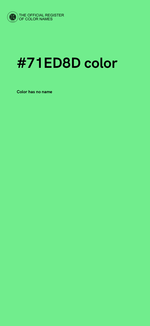 #71ED8D color image