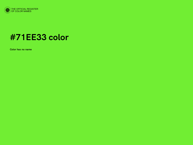 #71EE33 color image