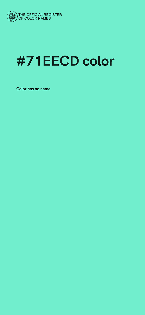 #71EECD color image