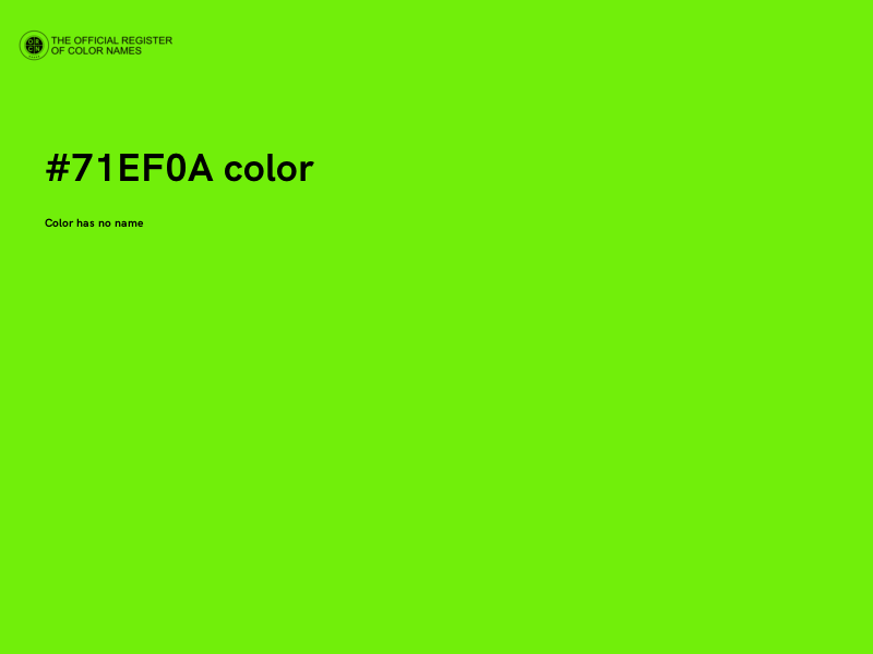 #71EF0A color image