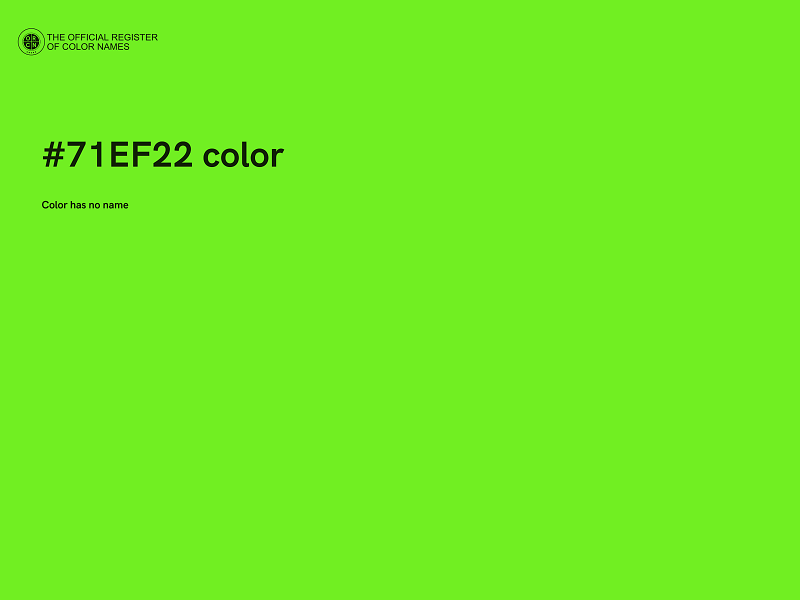 #71EF22 color image