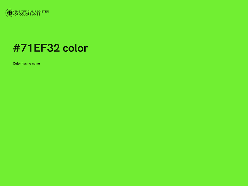 #71EF32 color image