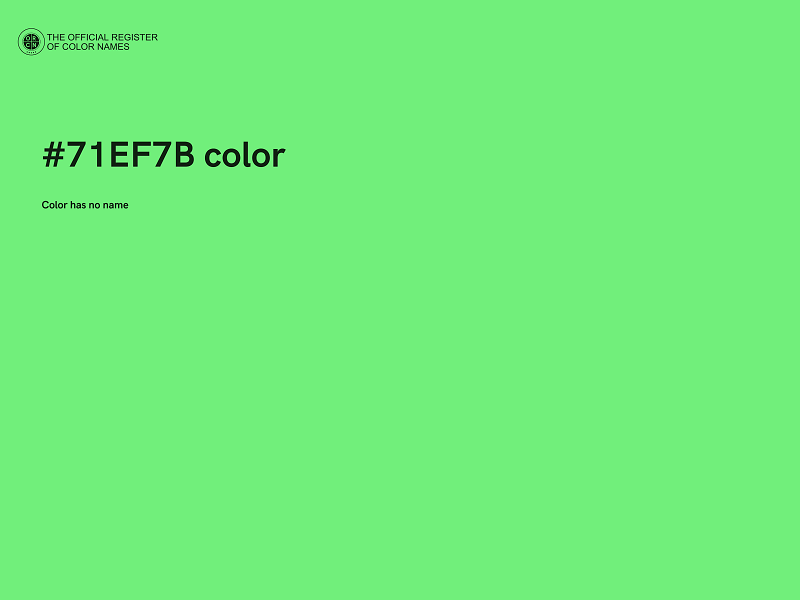 #71EF7B color image