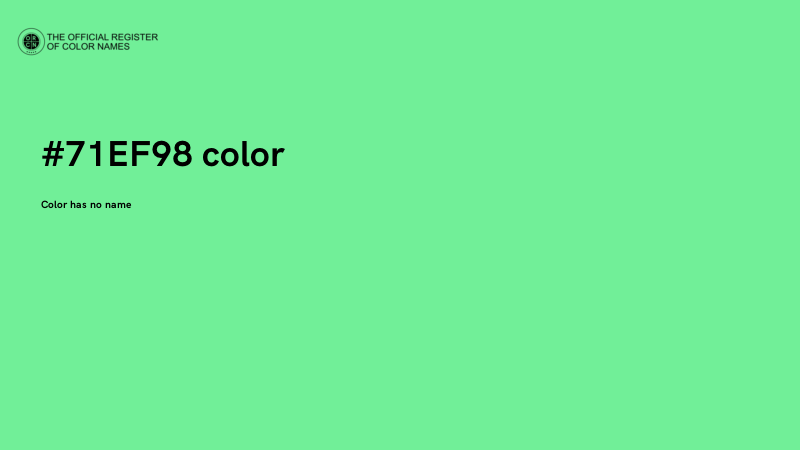#71EF98 color image