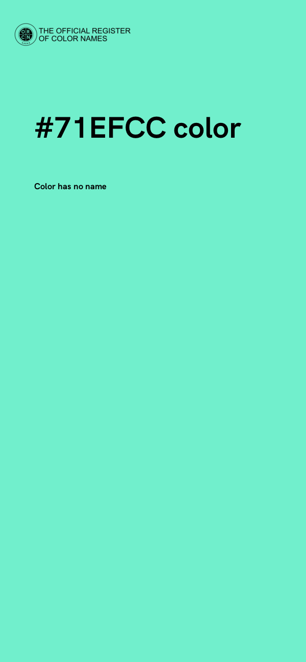 #71EFCC color image