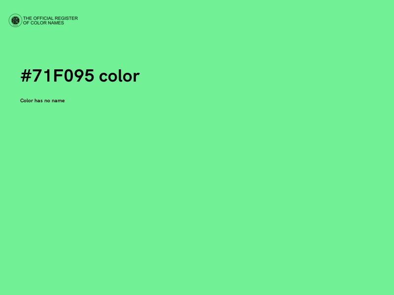 #71F095 color image