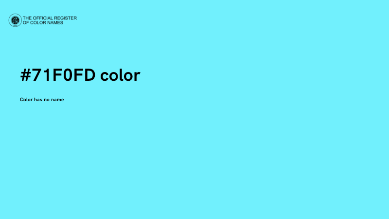 #71F0FD color image
