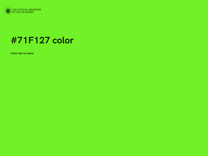 #71F127 color image