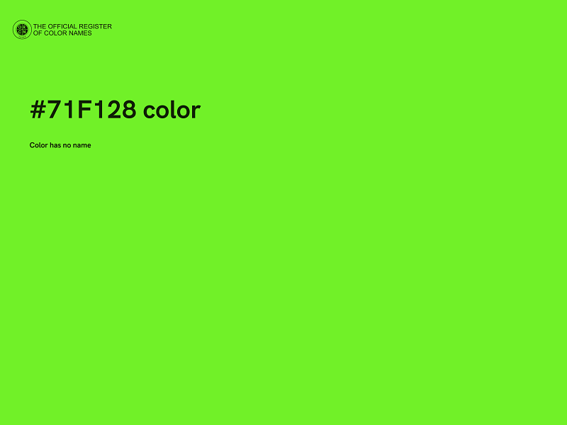 #71F128 color image