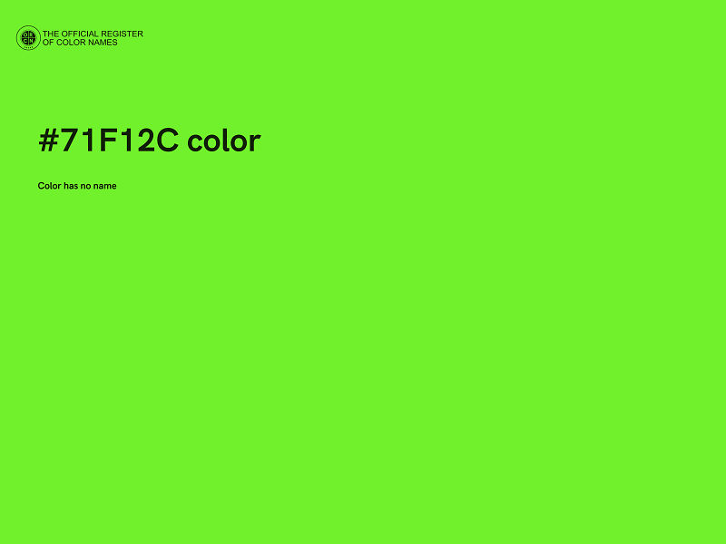 #71F12C color image