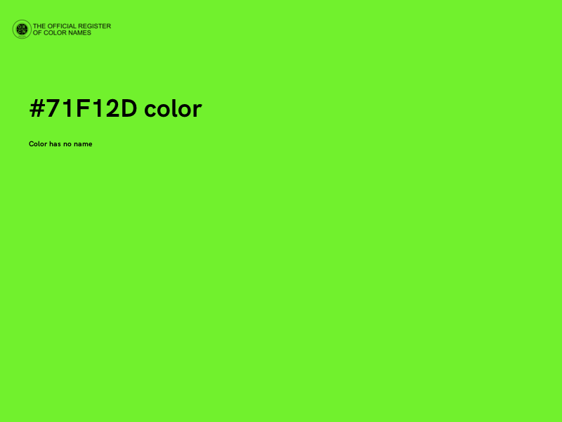 #71F12D color image