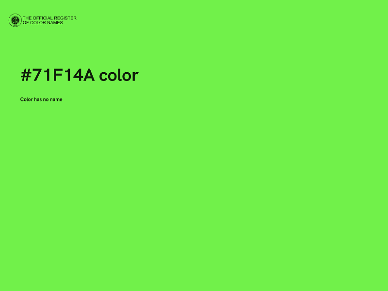 #71F14A color image
