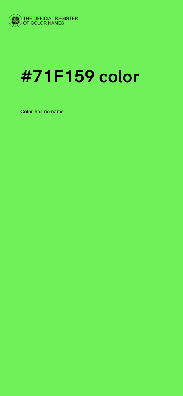 #71F159 color image