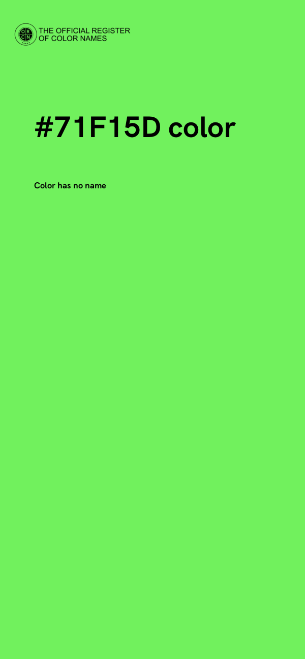 #71F15D color image