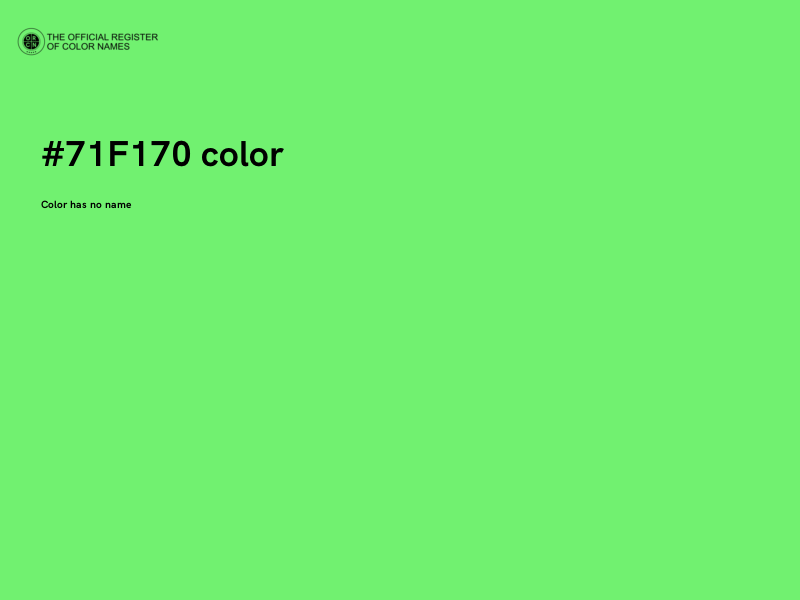 #71F170 color image