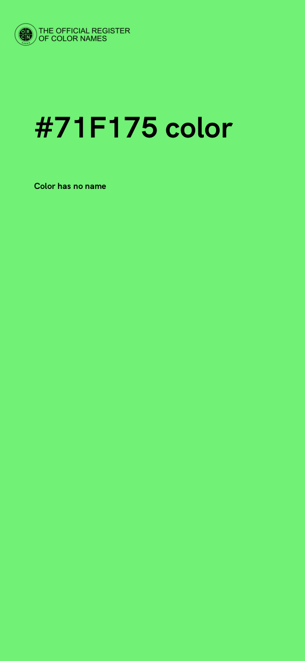 #71F175 color image