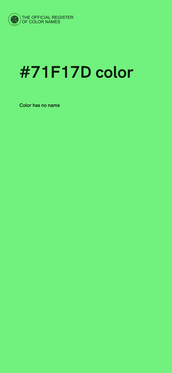 #71F17D color image
