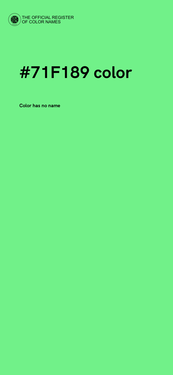 #71F189 color image
