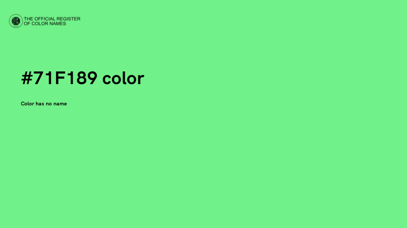 #71F189 color image