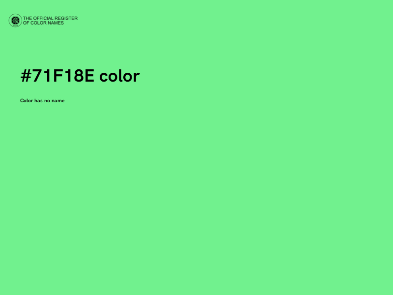 #71F18E color image