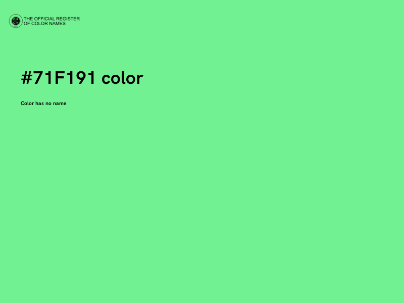 #71F191 color image