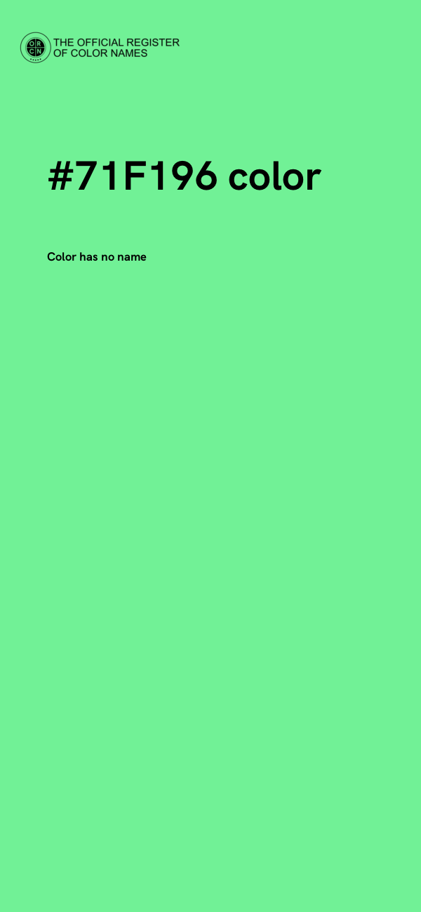 #71F196 color image
