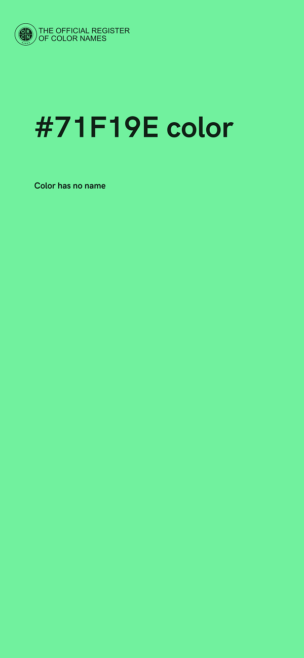 #71F19E color image