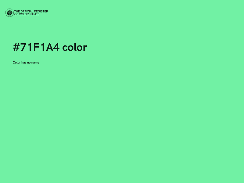 #71F1A4 color image