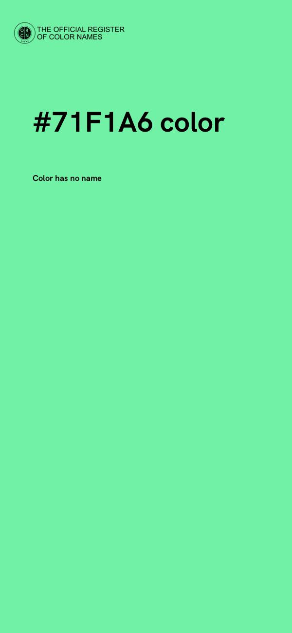 #71F1A6 color image