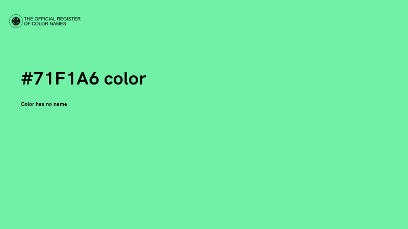 #71F1A6 color image