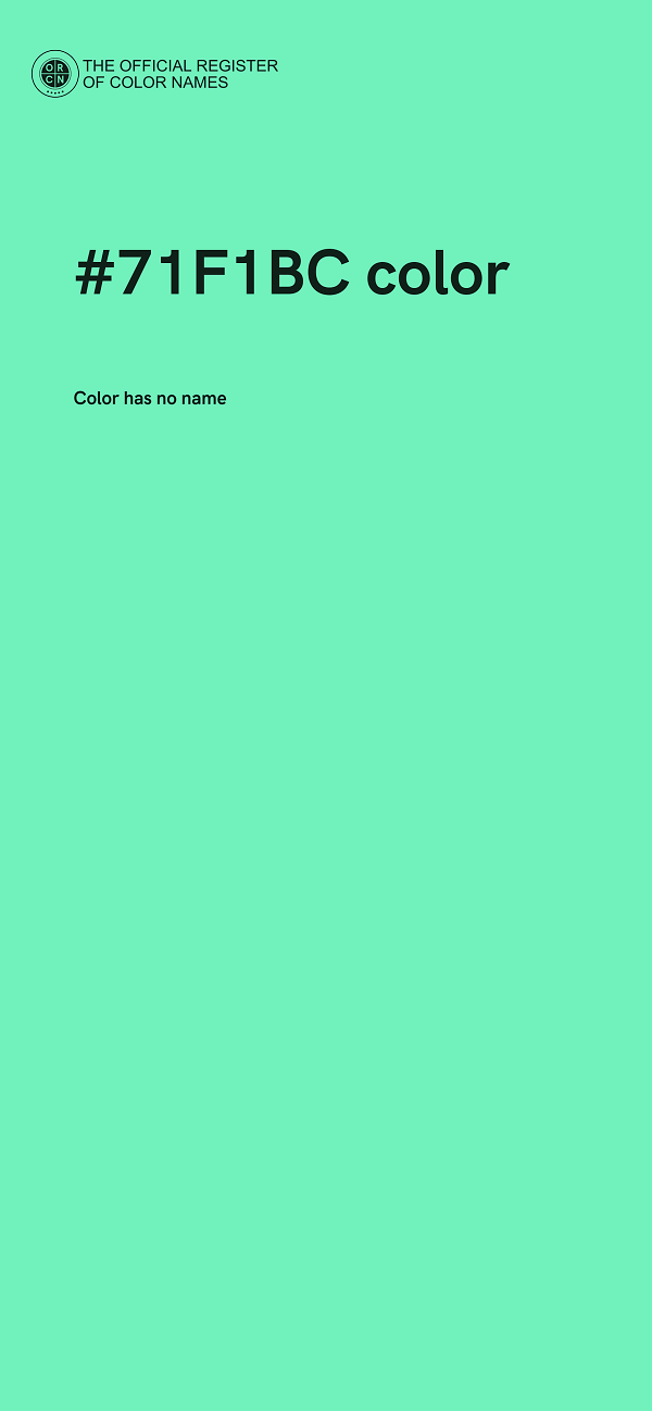 #71F1BC color image