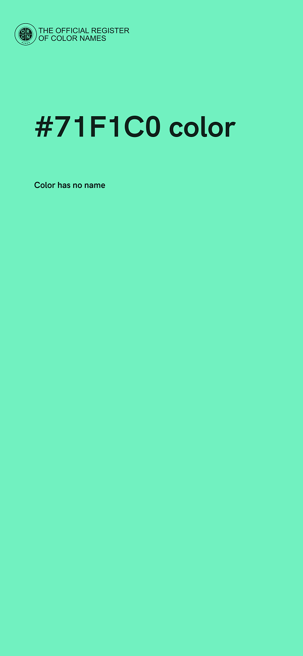 #71F1C0 color image