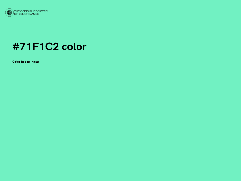 #71F1C2 color image