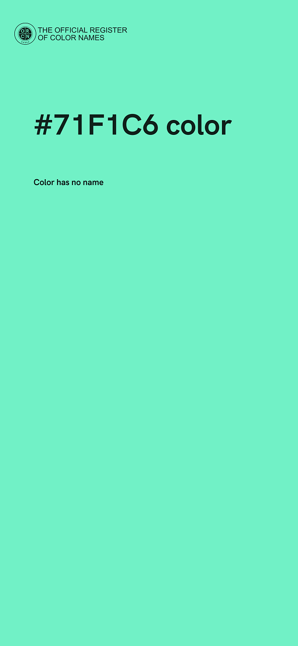 #71F1C6 color image
