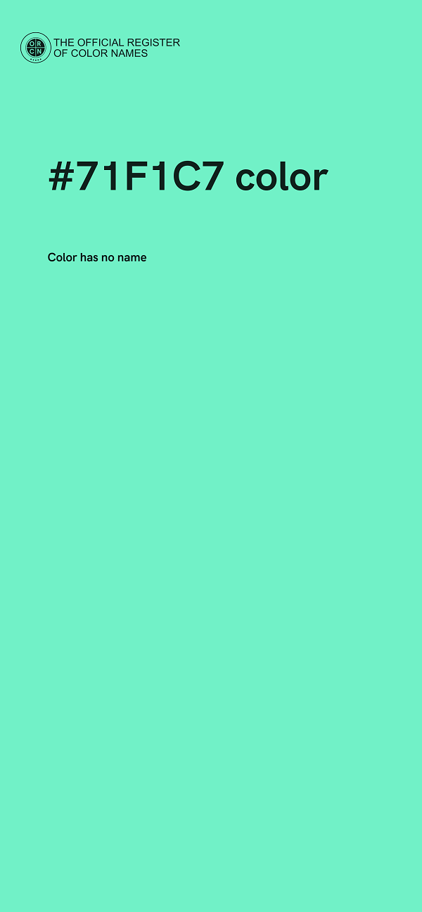 #71F1C7 color image